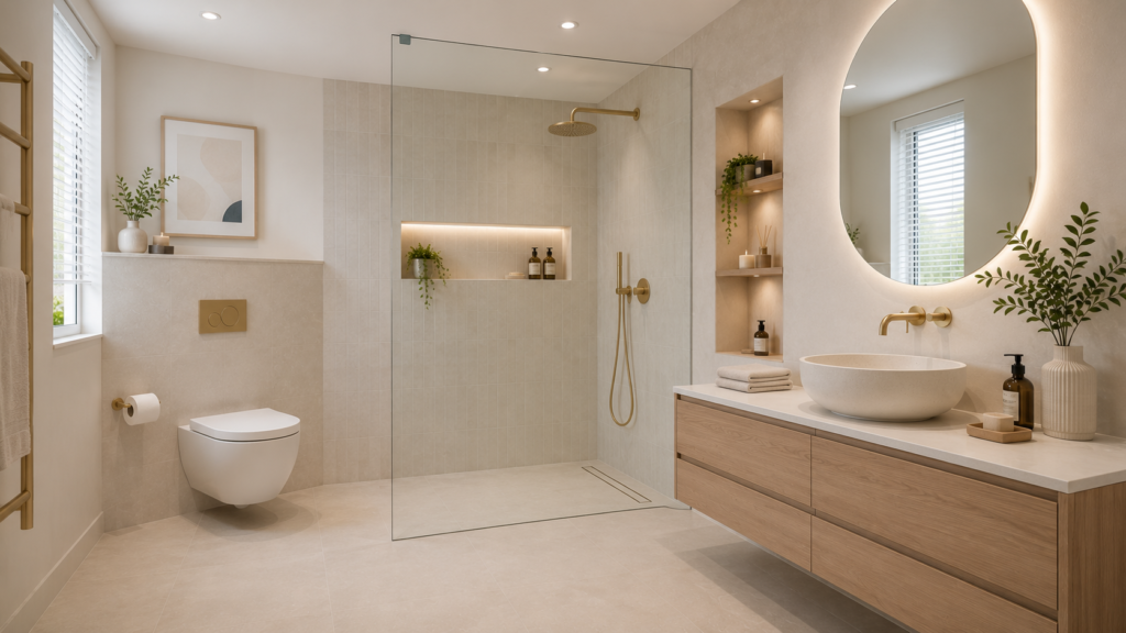 Lichte Badkamer Op Maat Gemaakt Renovatie Van Een Badkamer Met Lichte Zachte Tinten Door Badkamer Specialist Rotterdam