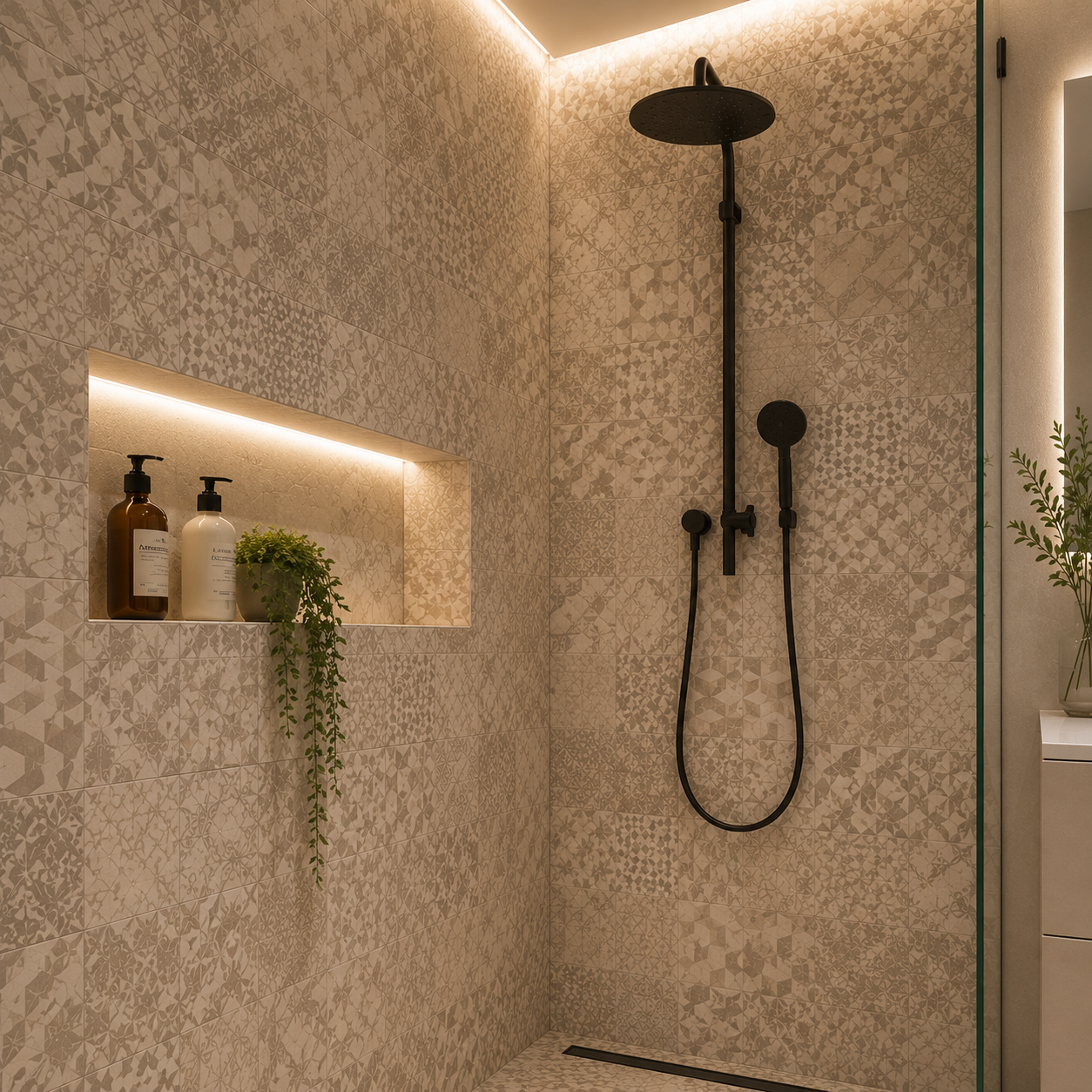 Luxe Designer Badkamer Tegels Voor Douche Wand Van Badkamerspecialist Rotterdam Unieke Badkamer Renovatie
